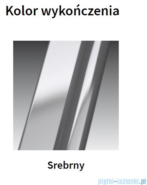 Novellini Glax 3 kabina standard 90x70 prawa srebrny GL3A7099DT-1B