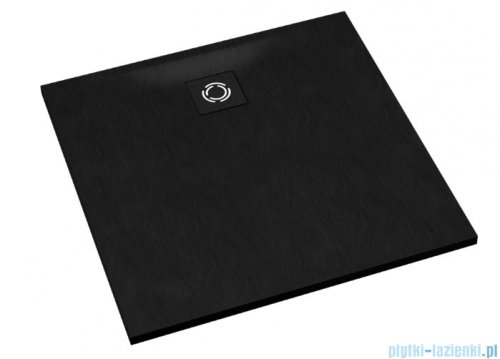 Schedpol Schedline Magnific brodzik kwadratowy Black Stone 80x80x3,5cm 3SP.M1K-8080/C/ST-M9/C/ST