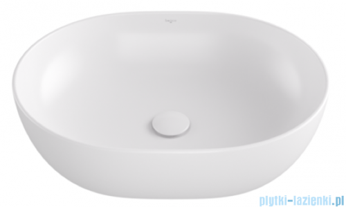 Besco Moya Cera-Line White umywalka nablatowa biała ø 48,5 cm biały połysk UNC-49-MOB