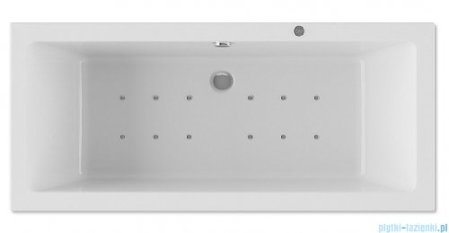 Riho Lugo 190x80cm wanna prostokątna z hydromasażem Relaks + nogi + syfon BT04-REL