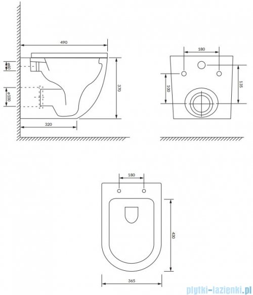 Omnires Ottawa podtynkowy zestaw WC z miską + deską wolnoopadającą + przycisk złoty OTTAWASETBPGL