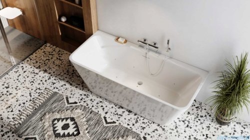 Excellent Korek klik-klak do wanien wolnostojących czyszczony od góry biały połysk ARIN.3485.01WH