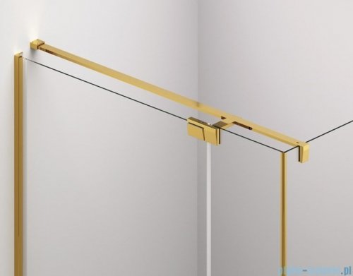 SanSwiss Cadura Gold Line drzwi wahadłowe 90 cm jednoczęściowe prawe z profilem przyściennym CA1CD0901207