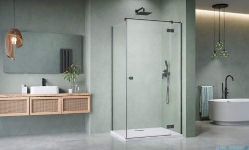 Radaway Essenza 8 Brushed GunMetal Kdj kabina 100x100cm prawa szczotkowany grafit 10480612-01-01R/10470337-92-01R/10113100-01-01
