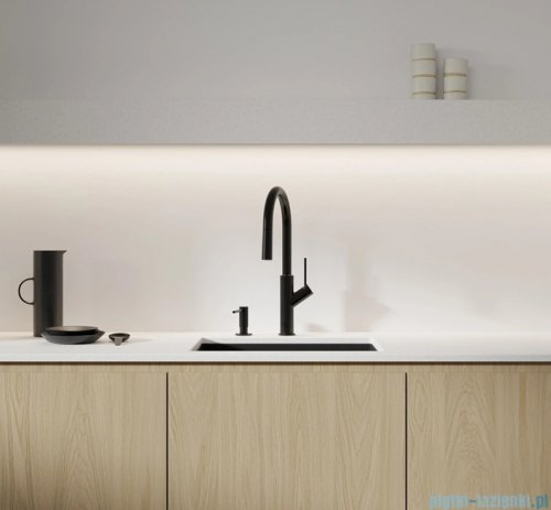 Omnires Modern Project dozownik mydła w płynie / płynu do naczyń czarny półmat MP60723BL