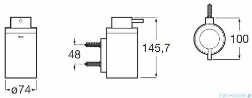 Roca Hotels Dozownik do mydła wiszący butelkowy Rose Gold Everlux-PVD A817596RG0