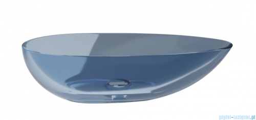 Besco Neya Blue Wave + maskownica czarny matt umywalka nablatowa 60x35x15cm #UMN-60-BWB