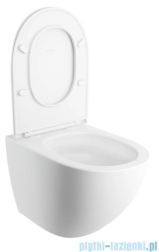 Omnires Ottawa Comfort SILENT POWER™ miska WC wisząca + deska wolnoopadająca biały mat OTTAWACSPMWBM