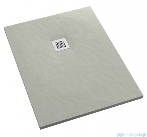 Schedpol Kalait Cement Stone brodzik prostokątny + syfon 80x140cm 3.3110/CT/ST-M2