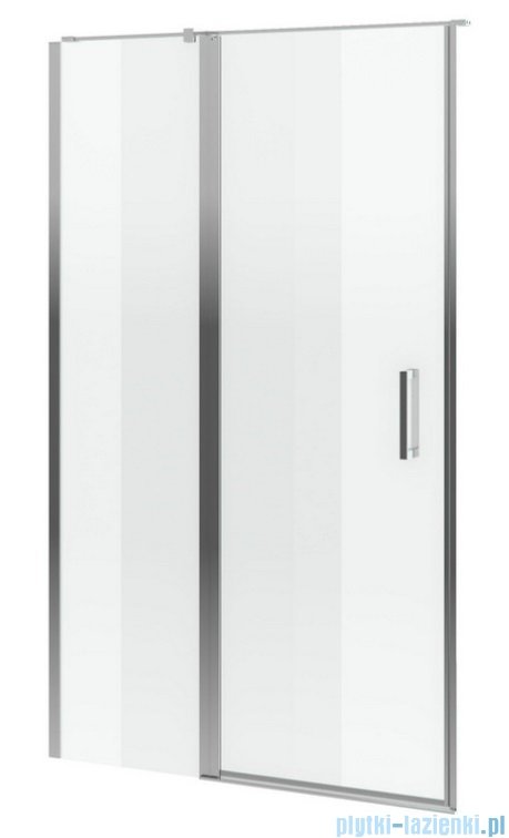 Excellent Mazo drzwi wnękowe wahadłowe 80 cm ze ścianką przejrzyste chrom KAEX.3025.K.1010.0800.CR