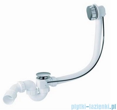 McAlpine syfon wannowy z korkiem automatycznym pokrywa stal szczotkowana HC31M-S2-1M-SN