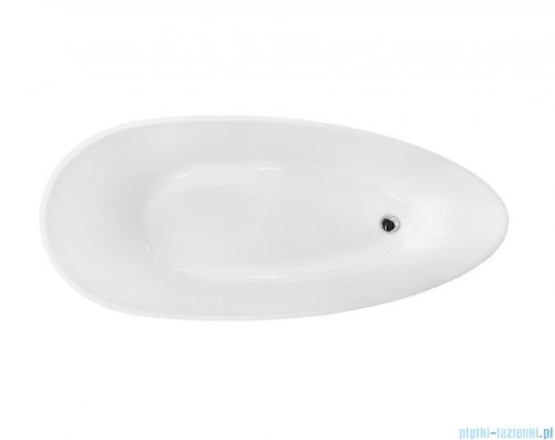 Besco Goya 170x72cm wanna wolnostojąca konglomeratowa MATOWA + syfon klik-klak chrom #WMMB-170G