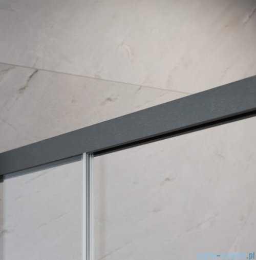 Radaway Idea DWJ Brushed GunMetal drzwi wnękowe 115cm lewe szczotkowany grafit 387022-92-01L