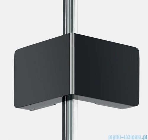 New Trendy Eventa Black Chrome kabina prysznicowa prostokątna 150x80x200 cm lewa przejrzyste czarny połysk EXK-6234