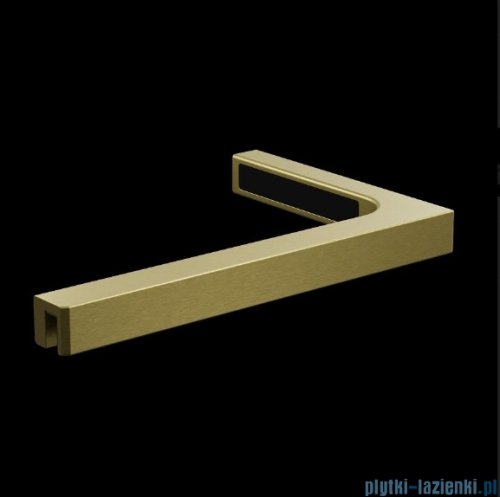 Radaway Nes Brushed Gold Ptd kabina pięciokątna 80x90cm szczotkowane złoto 10051000-99-01/10051200-99-01