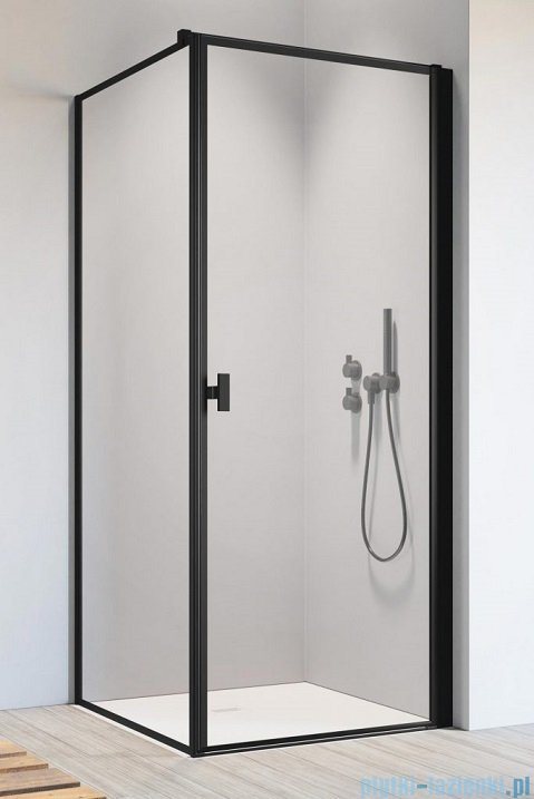 Radaway Nes 8 Black Kdj I Frame kabina 100x80cm prawa czarny mat/szkło przejrzyste 10072100-54-56R/10089080-54-56