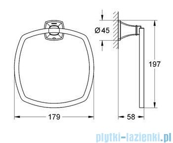 Grohe Grandera wieszak na ręcznik chrom 40630000