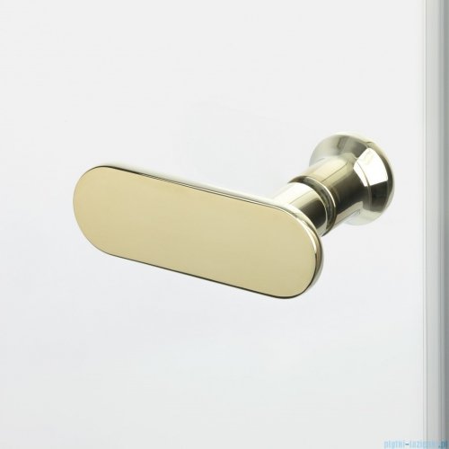 New Trendy New Soleo Light Gold 120x100x195 cm kabina wspornik skośny złoty połysk/szkło przejrzyste K-1872