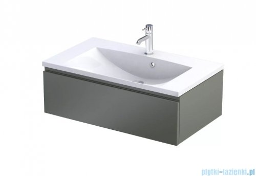 Oristo Brylant szafka podumywalkowa wisząca 80x25x45 oliwkowy mat OR36-SD1S-80-17