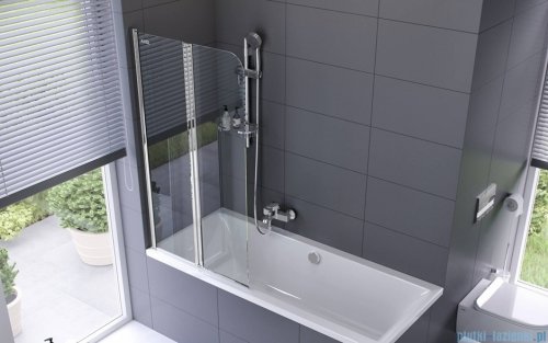 Excellent Fliper parawan nawannowy 80x140 cm 2-częściowy lewy chrom KAAX.1309.800.LE