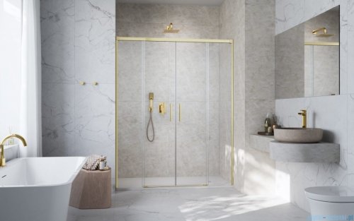 Radaway Idea DWD Brushed Gold drzwi wnękowe 150cm szczotkowane złoto 387125-99-01