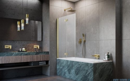 Radaway Nes Pnd I Brushed Gold parawan nawannowy 110cm lewy szczotkowane złoto 10010110-99-01L