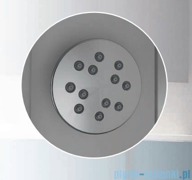 Novellini Glax 3 A80 kabina z hydromasażem 80x80 chrom GL3A89M1-1K