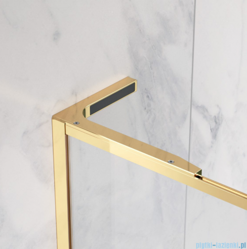 Radaway Modo F SL Gold II kabina Walk-in 90x201,6cm lewa złoty połysk szkło przejrzyste 10419094-09-01L