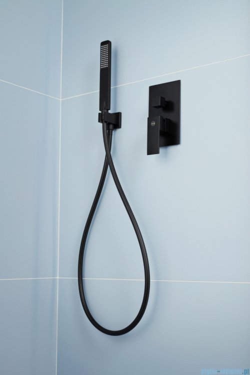KFA LOGON BLACK podtynkowy zestaw prysznicowy z baterią 3 funkcyjną czarny 5139-501-81