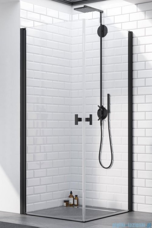 Radaway Nes Black KDD I kabina 80x90 przejrzyste 10021080-54-01L/10021090-54-01R
