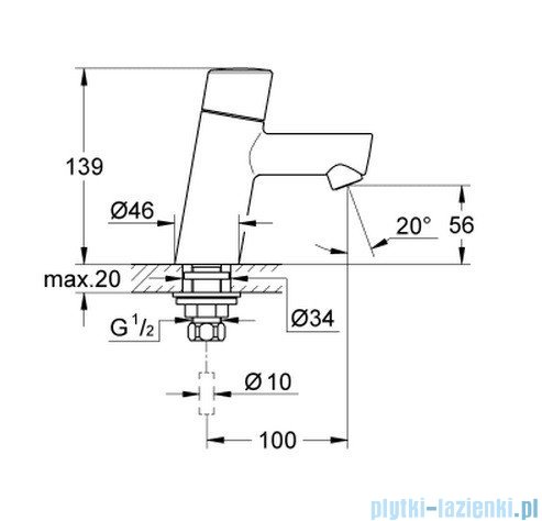Grohe Concetto zawór sztorcowy 32207001