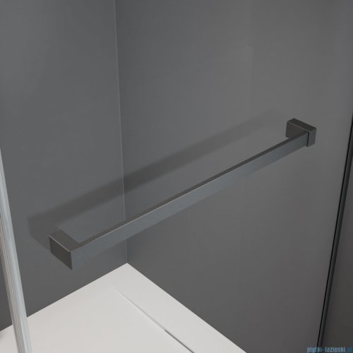 Radaway Essenza Pro Brushed GunMetal Kdj kabina 110x80cm lewa szczotkowany grafit 10097110-92-01L/10098080-01-01