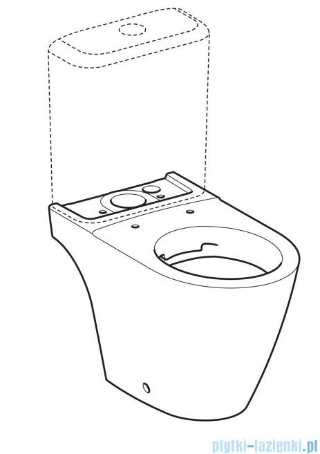 Geberit iCon Miska stojąca, lejowa Rimfree 200460000