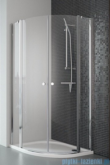 Radaway Eos II PDD kabina prysznicowa 80x80 szkło przejrzyste + brodzik Delos A + syfon