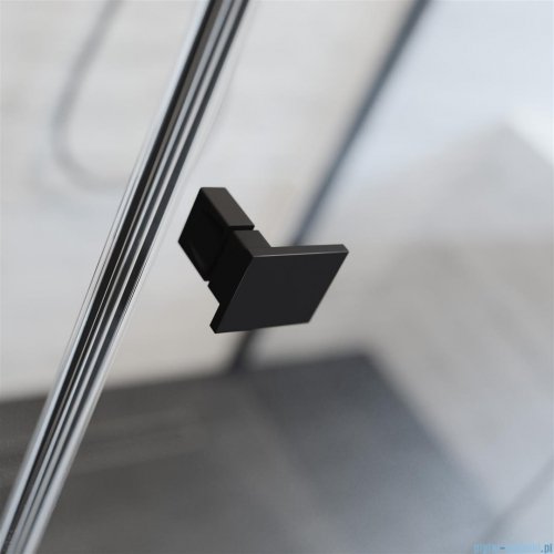 Radaway Essenza Pro Black Kdj+S kabina 90x90x90cm lewa czarny mat/szkło przejrzyste 10097390-54-01L/10098090-01-01/10098090-01-01