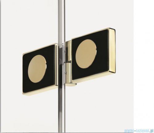 New Trendy New Soleo Light Gold 90x90x195 cm kabina złoty połysk/szkło przejrzyste K-1953