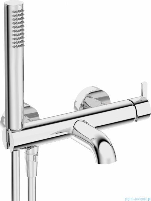 Deante SILIA Bateria wannowa z zestawem prysznicowym chrom BQS_011M