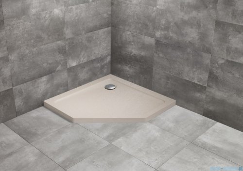 Radaway Doros PT Stone brodzik pięciokątny 90x90 kaszmirowy SDRPT9090-01-84S