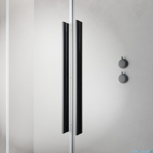 Radaway Furo Brushed GunMetal DWD drzwi prysznicowe 140cm szczotkowany grafit 10108388-92-01/10111342-01-01