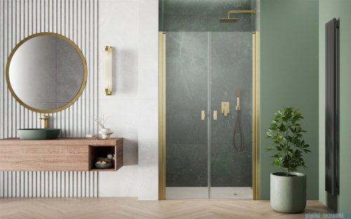 Radaway Nes DWD I Brushed Gold drzwi wnękowe 100cm szczotkowane złoto 10027100-99-01