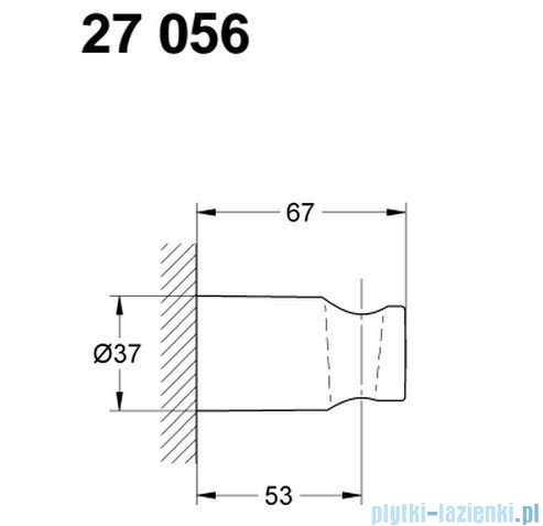 Grohe Rainshower uchwyt prysznicowy ścienny 27056000