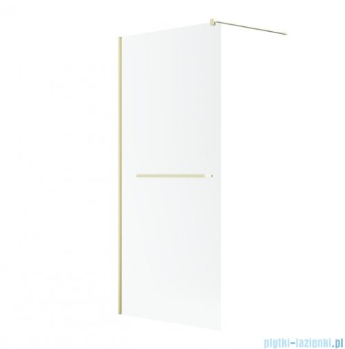 Radaway Modo New II Brushed Light Gold z wieszakiem kabina Walk-in 145x200 szczotkowane jasne złoto szkło przejrzyste 389145-98-01W
