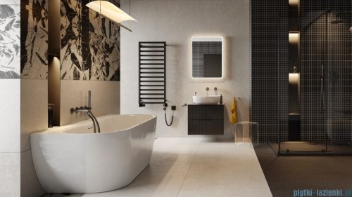 Excellent Corido lustro wiszące LED prostokątne 80x60 cm mata grzewcza złoto szczotkowane DOEX.CO080.060.GB