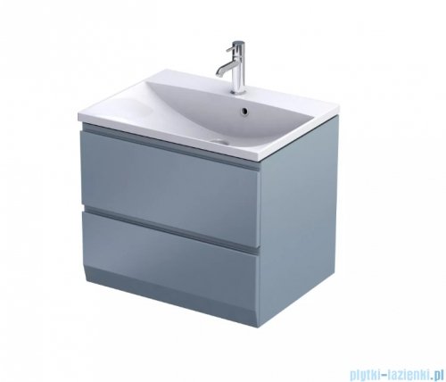 Oristo Brylant szafka podumywalkowa wisząca 59x50x45 szaroniebieski mat OR36-SD2S-60-16-V3