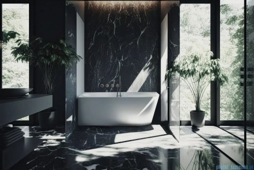 Deante SILIA Bateria wannowa wolnostojąca z zestawem prysznicowym Titanium BQS_D17N