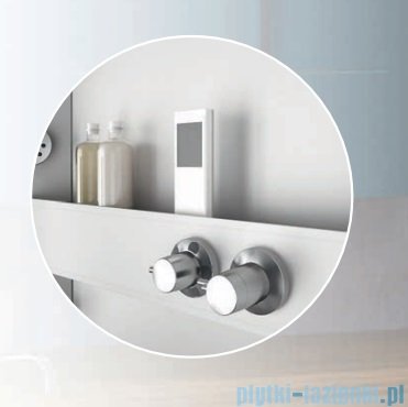 Novellini Glax 3 A80 kabina z hydromasażem 80x80 chrom GL3A80T1-1K