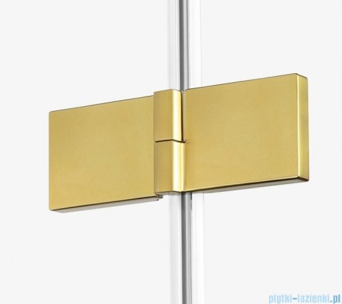 New Trendy Avexa Gold drzwi wnękowe 90x200 cm przejrzyste lewe EXK-1716