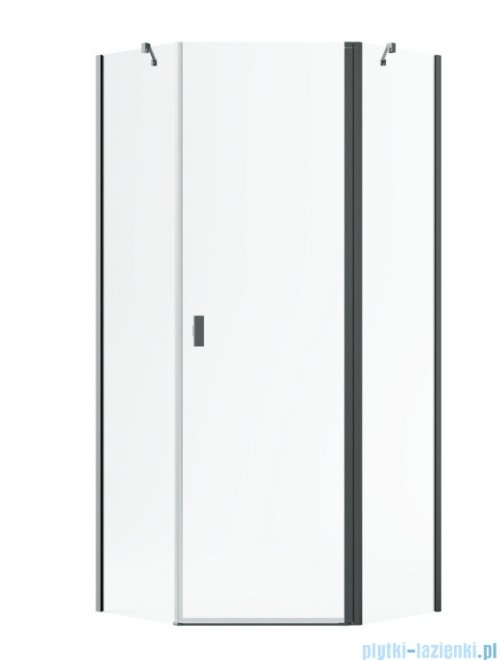 Radaway Nes Brushed GunMetal Ptj kabina pięciokątna 80x90cm prawa szczotkowany grafit 10052000-92-01R/10052600-92-01