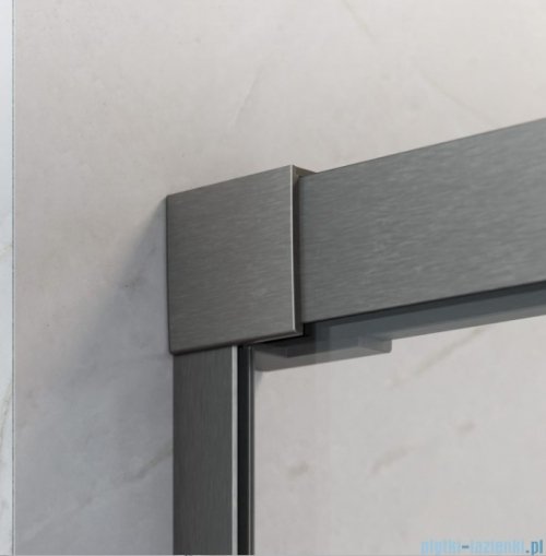 Radaway Idea DWJ Brushed GunMetal drzwi wnękowe 115cm prawe szczotkowany grafit 387022-92-01R