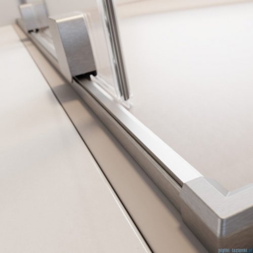 Radaway Furo SL Brushed Nickel kabina Walk-in 100x200cm lewa szczotkowany nikiel 10306538-91-01L/10110494-01-01